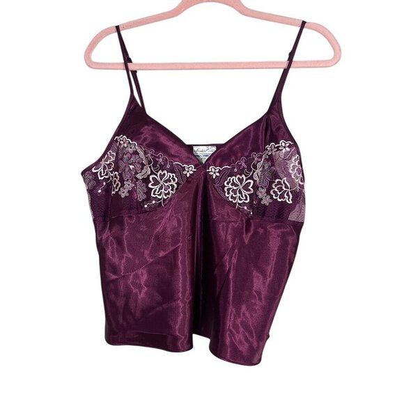 Vintage Y2K Babydoll Top 1X Satin Lace Fairy Coquette Cami Boho Romantic Chic - Picture 1 of 9